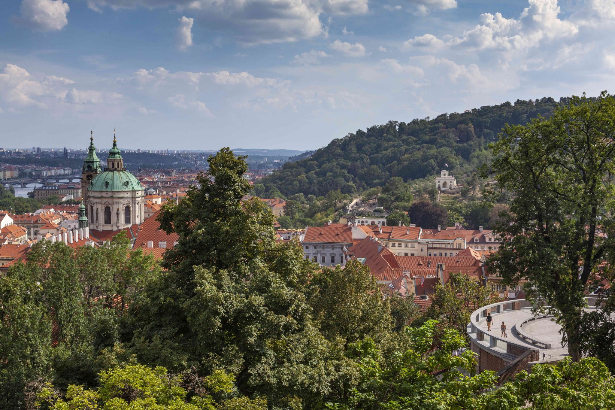 View of Prague from above