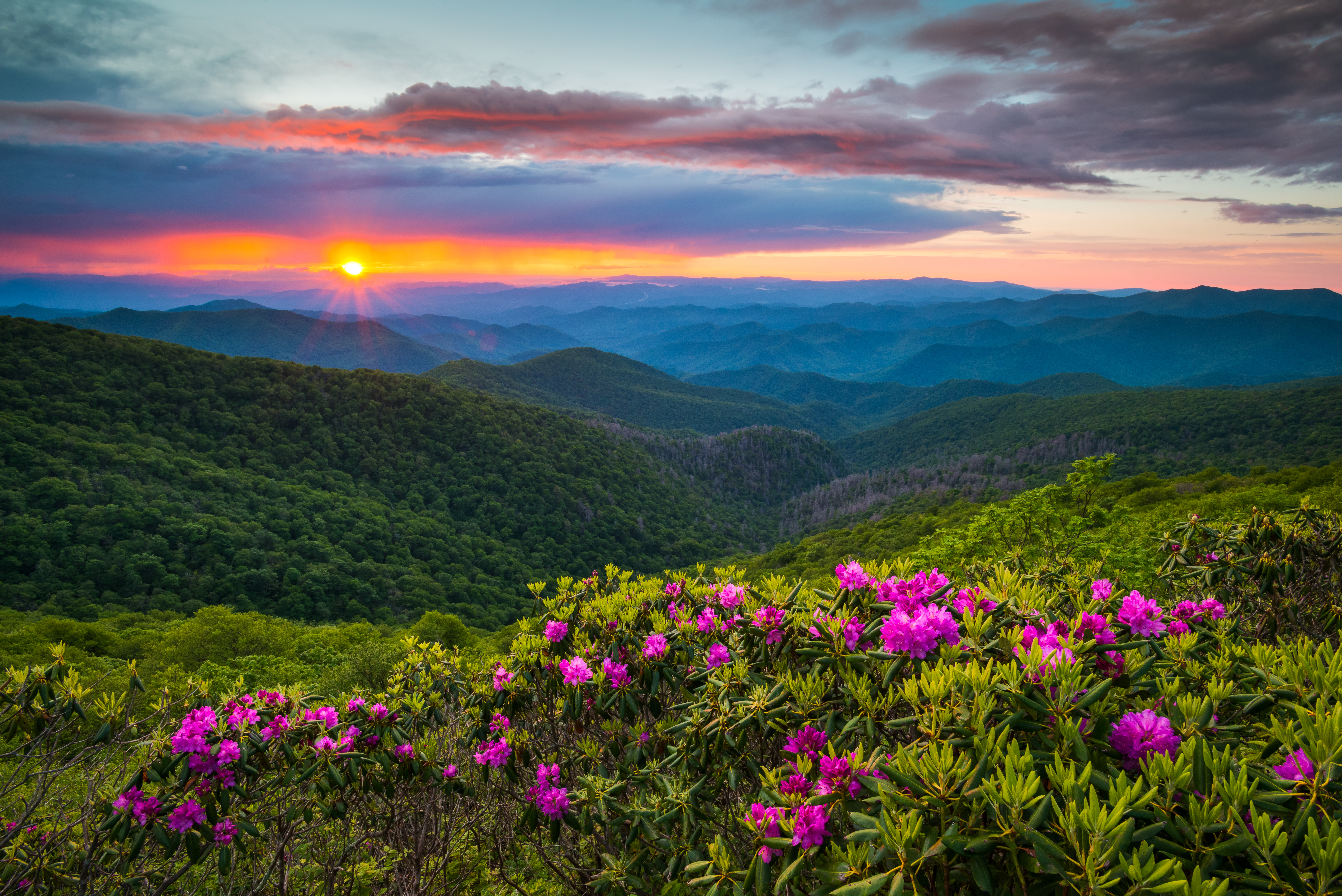 Appalachian Mountain view from Blue Ridge Parkway