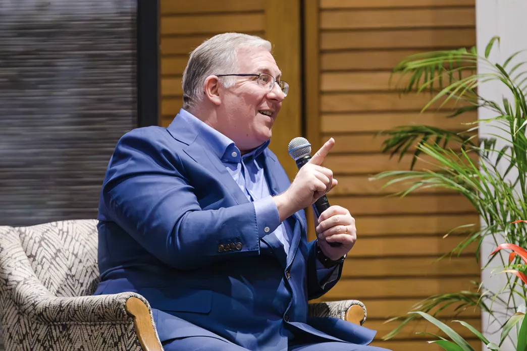 Joel C Rosenberg speaking at an event