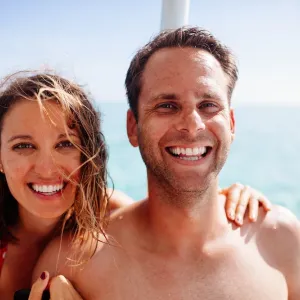 couple smiling for camera