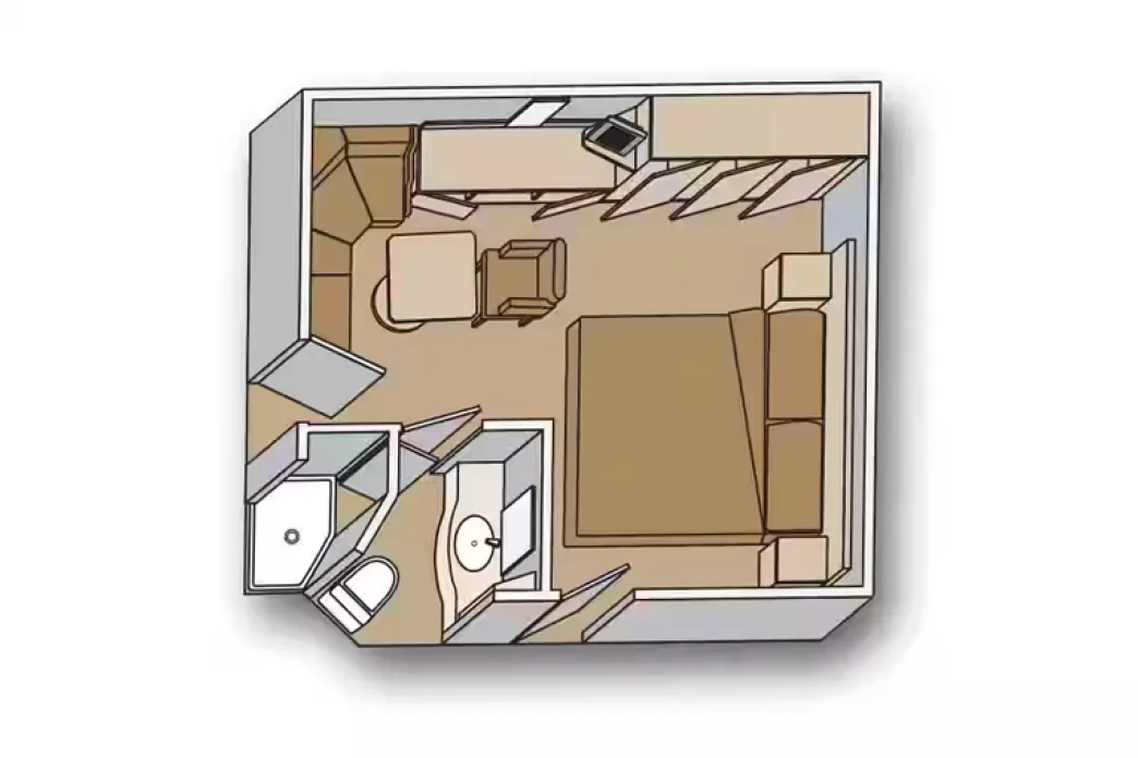 Holland America Line Eurodam - Interior Stateroom floorplan
