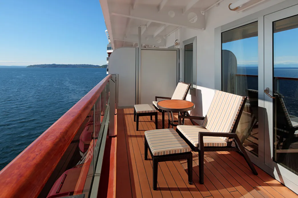Holland America Line Eurodam - Signature Suite balcony