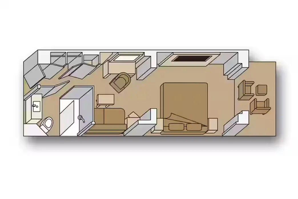 Holland America Line - Vista Suite floor plan